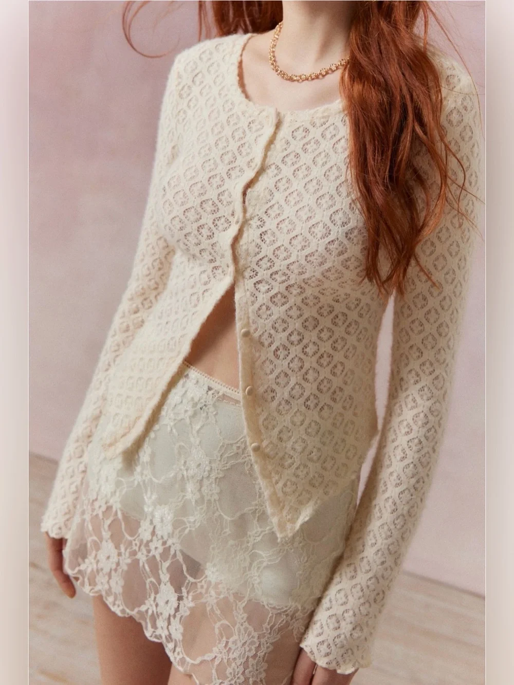 NWT Urban Outfitters Kimchi Blue Cassidy Cardigan - Picture 2 of 6